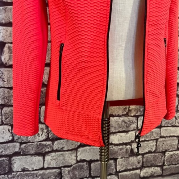 Talbots Orange & Black Long Sleeve Zip Up Jacket Size XS - Picture 3 of 10